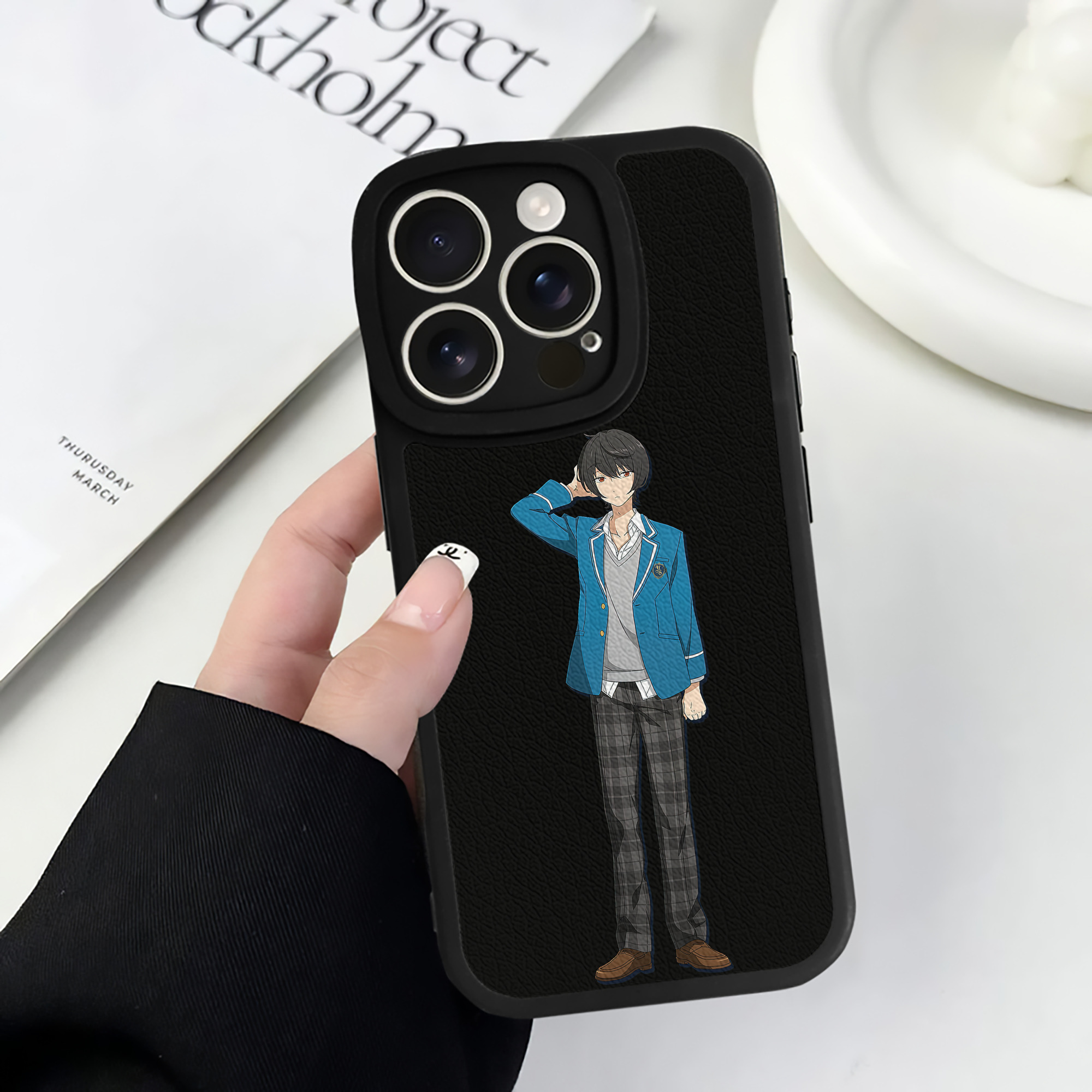 （画像用） あんさんぶるスターズ! Ensemble Stars 【iPhone 16シリーズ対応】シリコンスマホケース（レザー調） 材質：シリコン